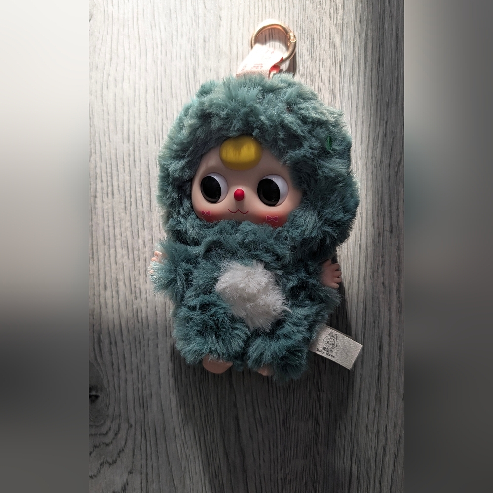 Kawaii Plush Doll Keychain Charm | Furry Baby 3 Bag Charm | Japan Harajuku